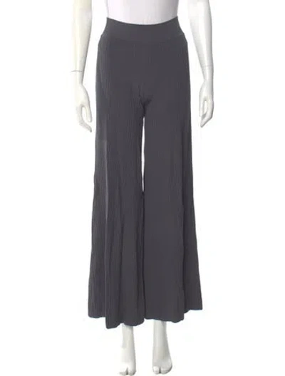 Pre-owned Live The Process Wide Leg Pants In Gray