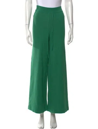 Pre-owned Live The Process Wide Leg Pants In Green