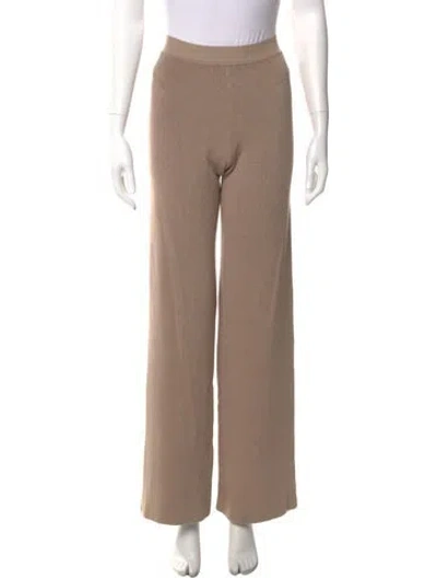 Pre-owned Live The Process Wide Leg Pants In Neutral