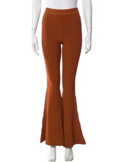 Pre-owned Live The Process Wide Leg Pants In Orange