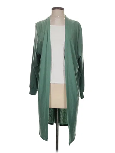 Pre-owned Live To Be Spoiled Cardigan Sweater In Green