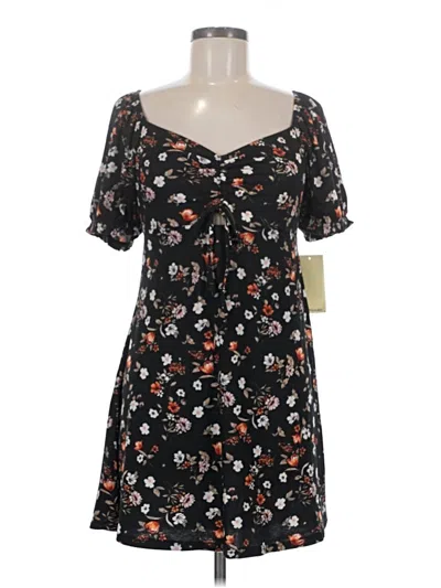 Live To Be Spoiled Casual Dress In Black