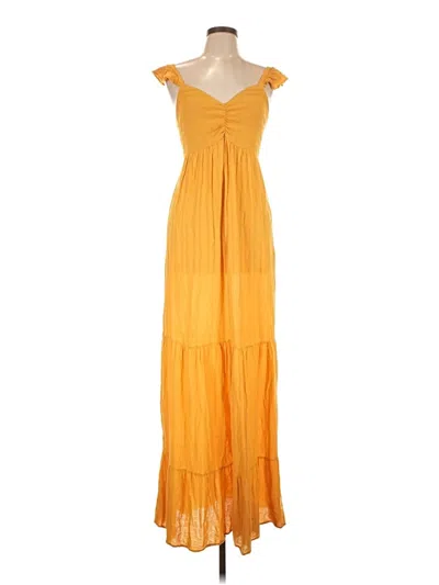 Pre-owned Live To Be Spoiled Casual Dress In Yellow