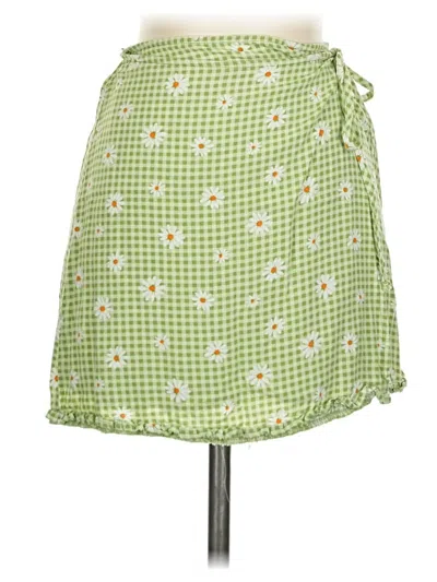 Pre-owned Live To Be Spoiled Casual Skirt In Green