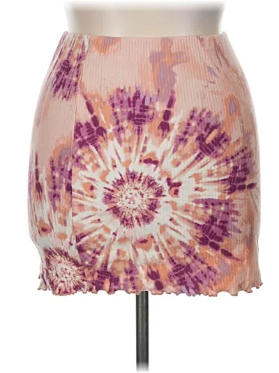 Pre-owned Live To Be Spoiled Casual Skirt In Pink