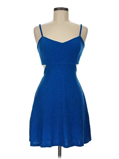Pre-owned Live To Be Spoiled Cocktail Dress In Blue