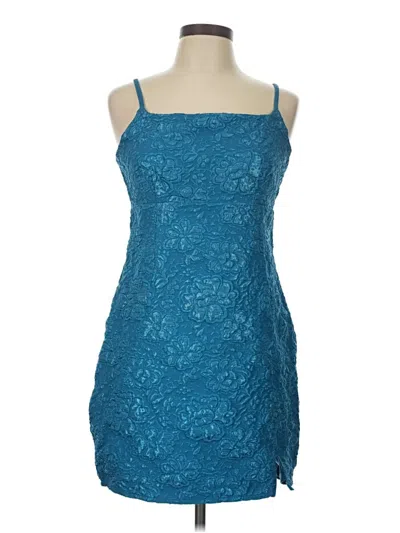 Pre-owned Live To Be Spoiled Cocktail Dress In Blue