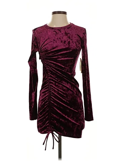 Pre-owned Live To Be Spoiled Cocktail Dress In Burgundy
