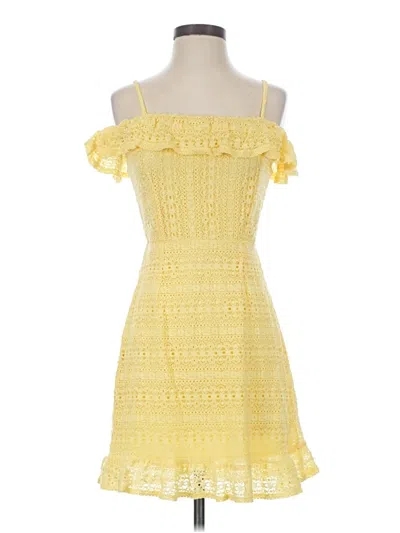 Pre-owned Live To Be Spoiled Cocktail Dress In Yellow