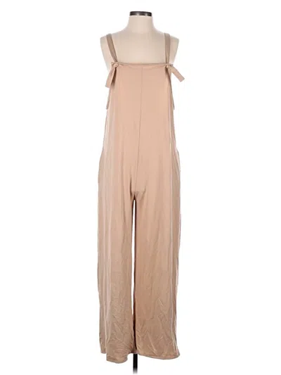 Pre-owned Live To Be Spoiled Jumpsuit In Brown