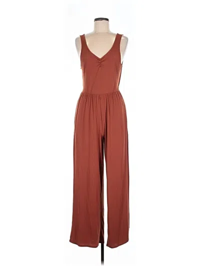 Pre-owned Live To Be Spoiled Jumpsuit In Brown