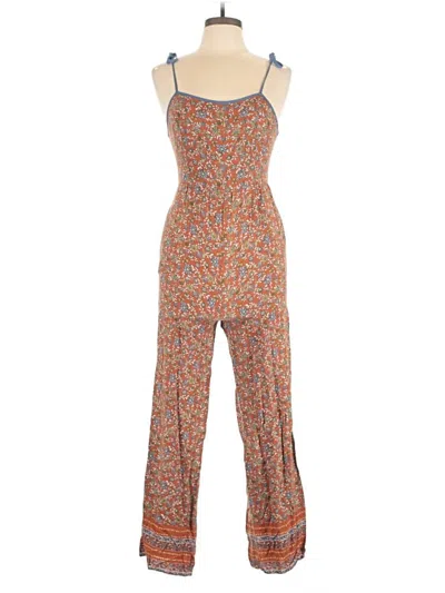 Pre-owned Live To Be Spoiled Jumpsuit In Orange