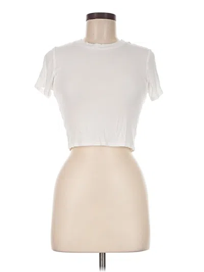 Pre-owned Live To Be Spoiled Short Sleeve Turtleneck In Ivory
