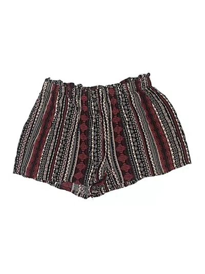Pre-owned Live To Be Spoiled Shorts In Burgundy