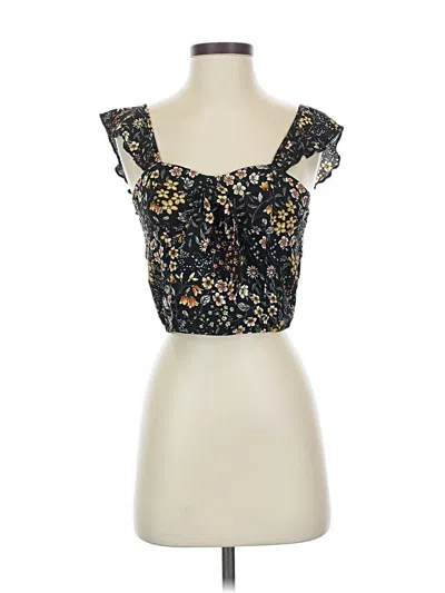 Pre-owned Live To Be Spoiled Sleeveless Blouse In Black