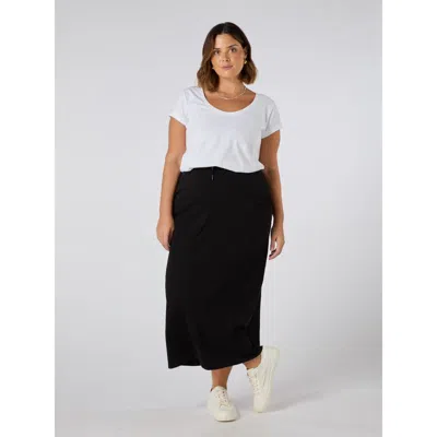 Live Unlimited Jersey Midi Skirt In Multi