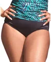 Live Unlimited Swimwear Tankini Bottom In Black