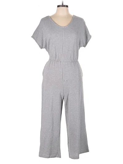 Pre-owned Live Well Active Jumpsuit In Gray