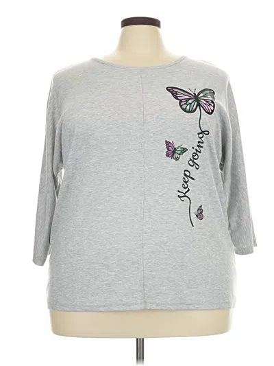 Pre-owned Live Well Active Sweatshirt In Gray