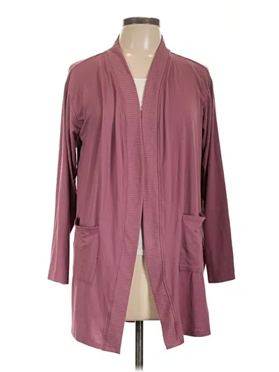 Pre-owned Live2lounge Cardigan Sweater In Burgundy