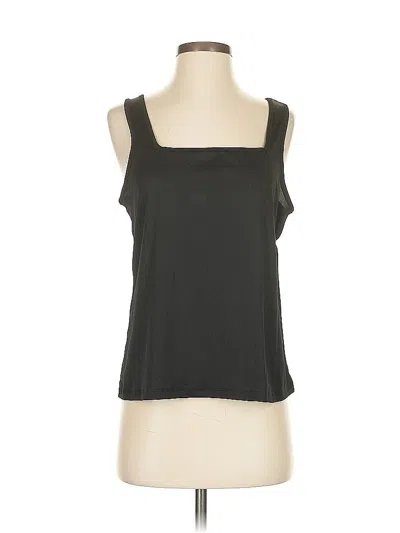 Pre-owned Live2lounge Tank Top Black Square Neckline Tops