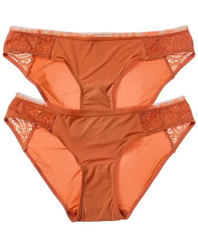 Lively 2pk The Palm Lace Bikini In Orange