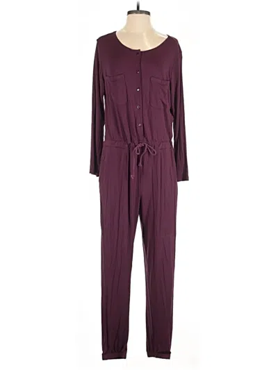 Pre-owned Lively Jumpsuit In Burgundy