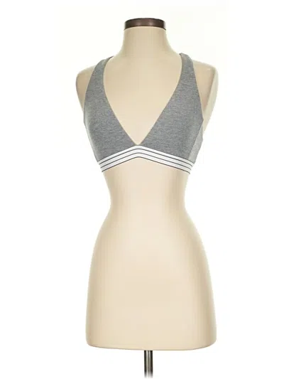 Pre-owned Lively Tank Top Gray Halter Neckline Tops