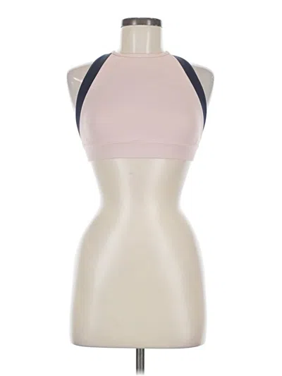 Pre-owned Lively Tank Top Pink Halter Neckline Tops