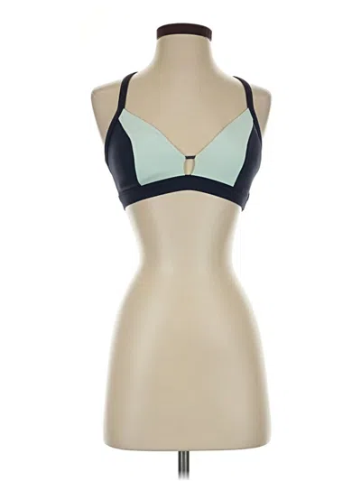 Pre-owned Lively Tank Top Teal Strapless Neckline Tops