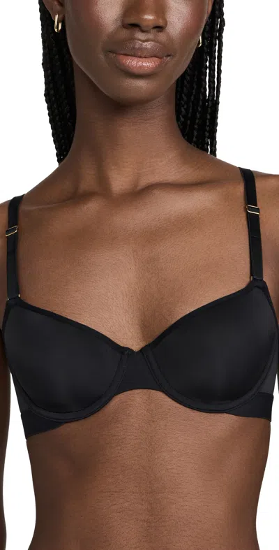 Lively The Spacer Balconette Bra In Jet Black