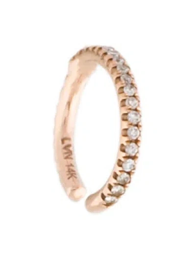 Pre-owned Liven Diamond Single Ear Cuff In Multi