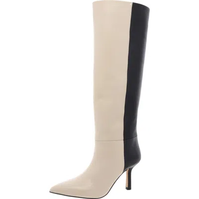 Liverpool Bryn Womens Cushioned Footbed Leather Knee-high Boots In Beige
