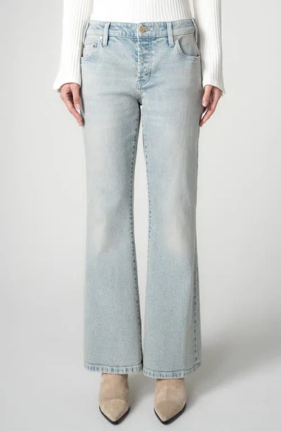 Liverpool Dakota Low Rise Loose Flare Jeans In Blue