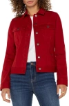Liverpool Denim Trucker Jacket In Carnelian