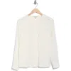 Liverpool Dot Popover Woven Top In White