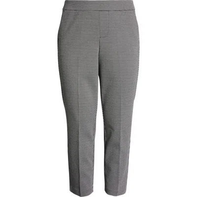 Liverpool Kayla Check Pull-on Trousers In Gray