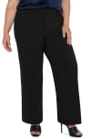 Liverpool Kelsey Wide Leg Knit Pants In Black