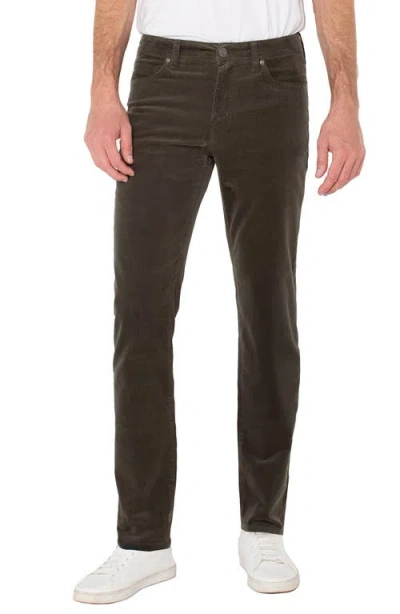Liverpool Kingston Modern Slim Straight Leg Pants In Green