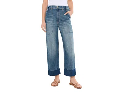 Liverpool Los Angeles High Rise Ankle Straight Jeans In Dusk Breeze In Yellow