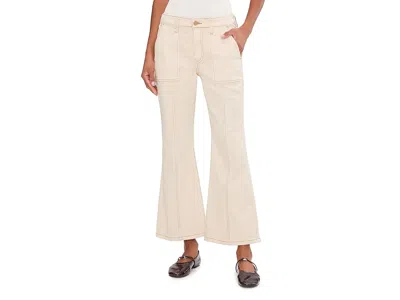 Liverpool Los Angeles 28 Hannah Mid-rise Flare Jeans With Utility Details In White