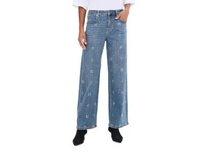 Liverpool Los Angeles 30 Luxe Mid-rise Stride Wide Leg Jeans In Blue