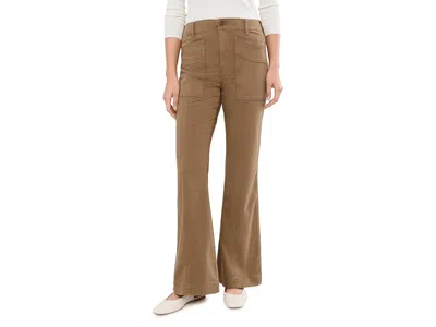 Liverpool Los Angeles 32 High-rise Flare Jeans With Patch Front Pockets Women's Clothing Oak Brown: 12 32