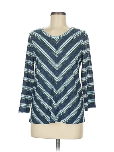 Pre-owned Liverpool Los Angeles 3/4 Sleeve T-shirt In Blue