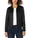 Liverpool Los Angeles 90s Zip Front Jacket In Black