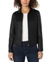 Liverpool Los Angeles 90s Zip Front Jacket In Black