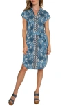 LIVERPOOL LOS ANGELES BELTED SHIRTDRESS