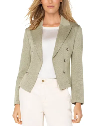 Liverpool Los Angeles Blazer Women's Artichoke Lofty Denim Open Front Ddr2809 In Green