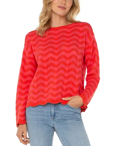 LIVERPOOL LOS ANGELES BOAT NECK LONG SLEEVE SWEATER