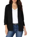 Liverpool Los Angeles Boyfriend Blazer In Black